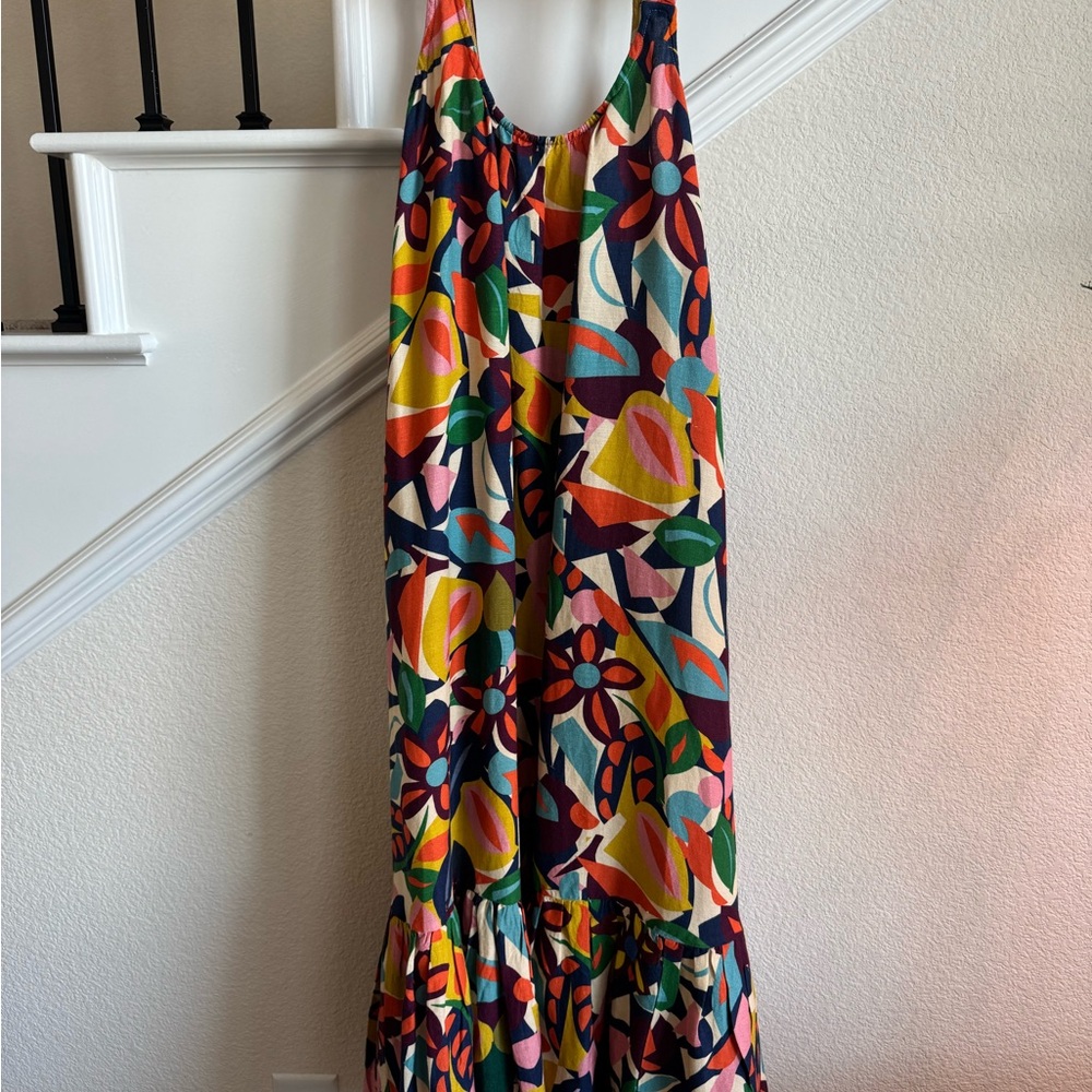 Bold Multicolor Floral Maxi Dress
